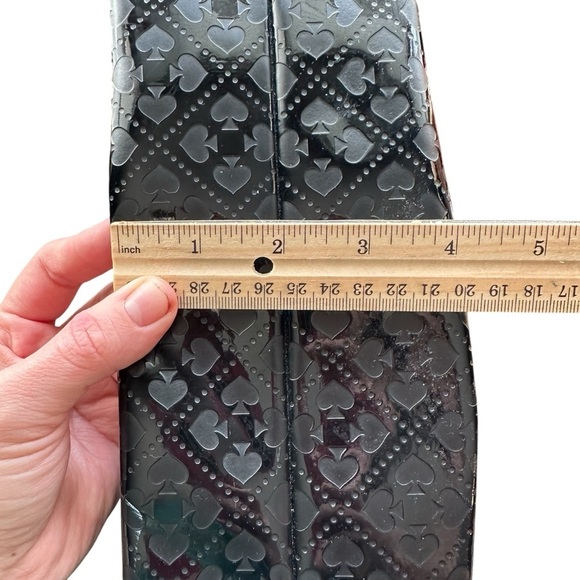 Kate Spade Emerald Ave Black Patent Leather Embossed Tote - Picture 13 of 14